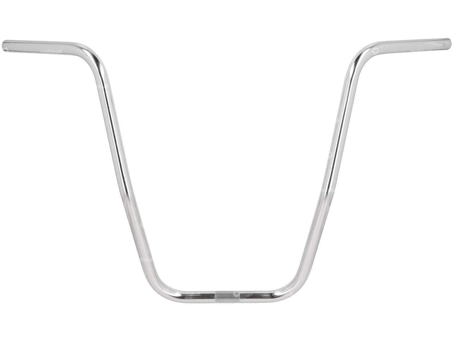 Handlebar fork plate 46 cm curved chrome Carousel Image 1