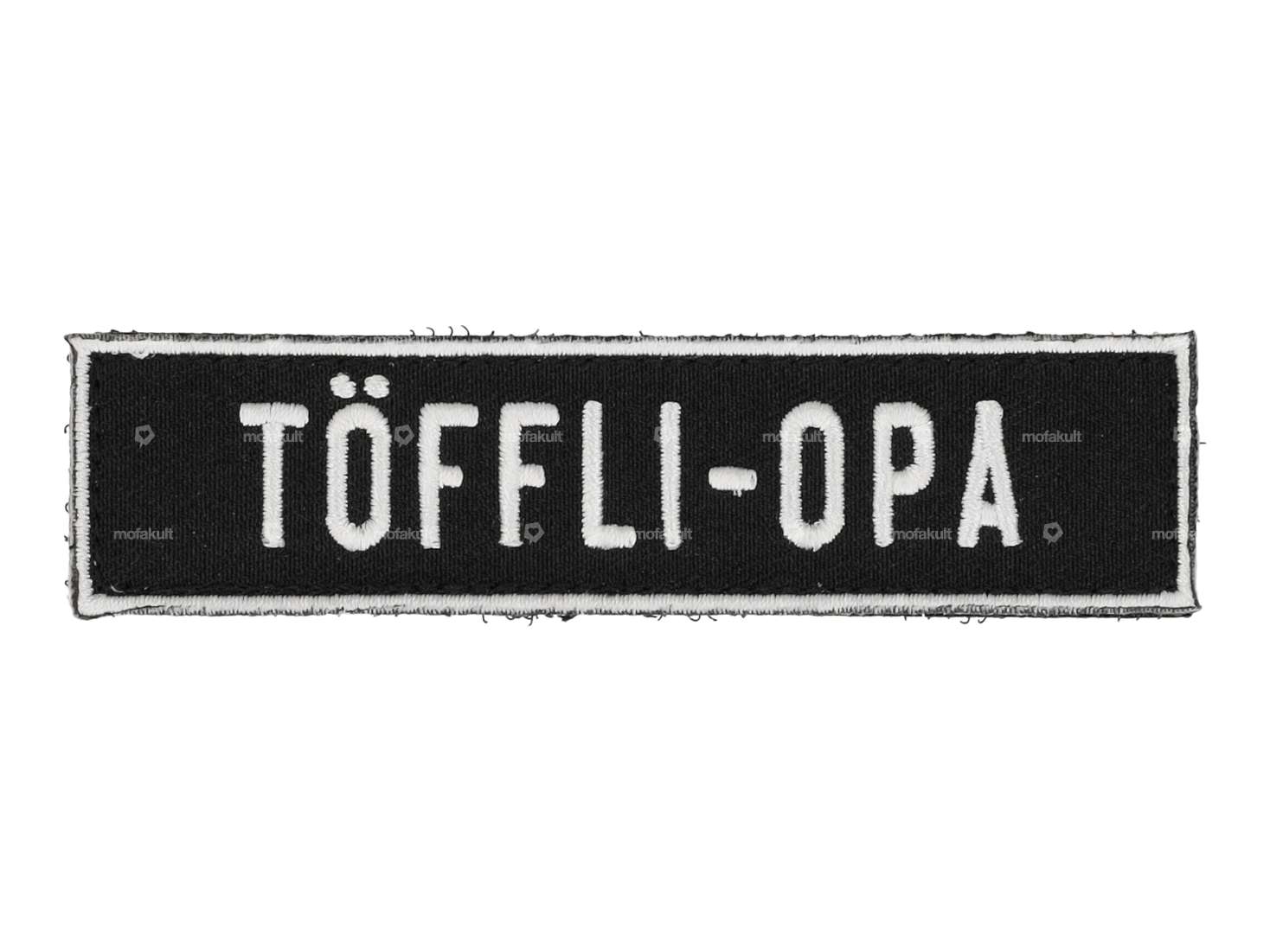 mk-Merch Klettt-Patch «TÖFFLI-OPA» 100 x 25 mm Carousel Image 1