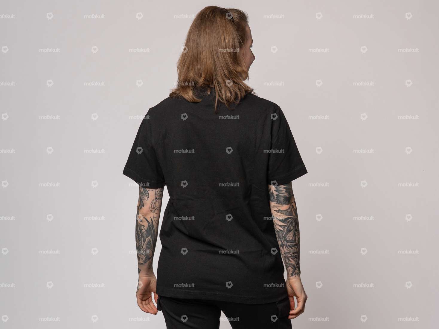 mk-Merch T-Shirt "PUCH" black Carousel Image 3