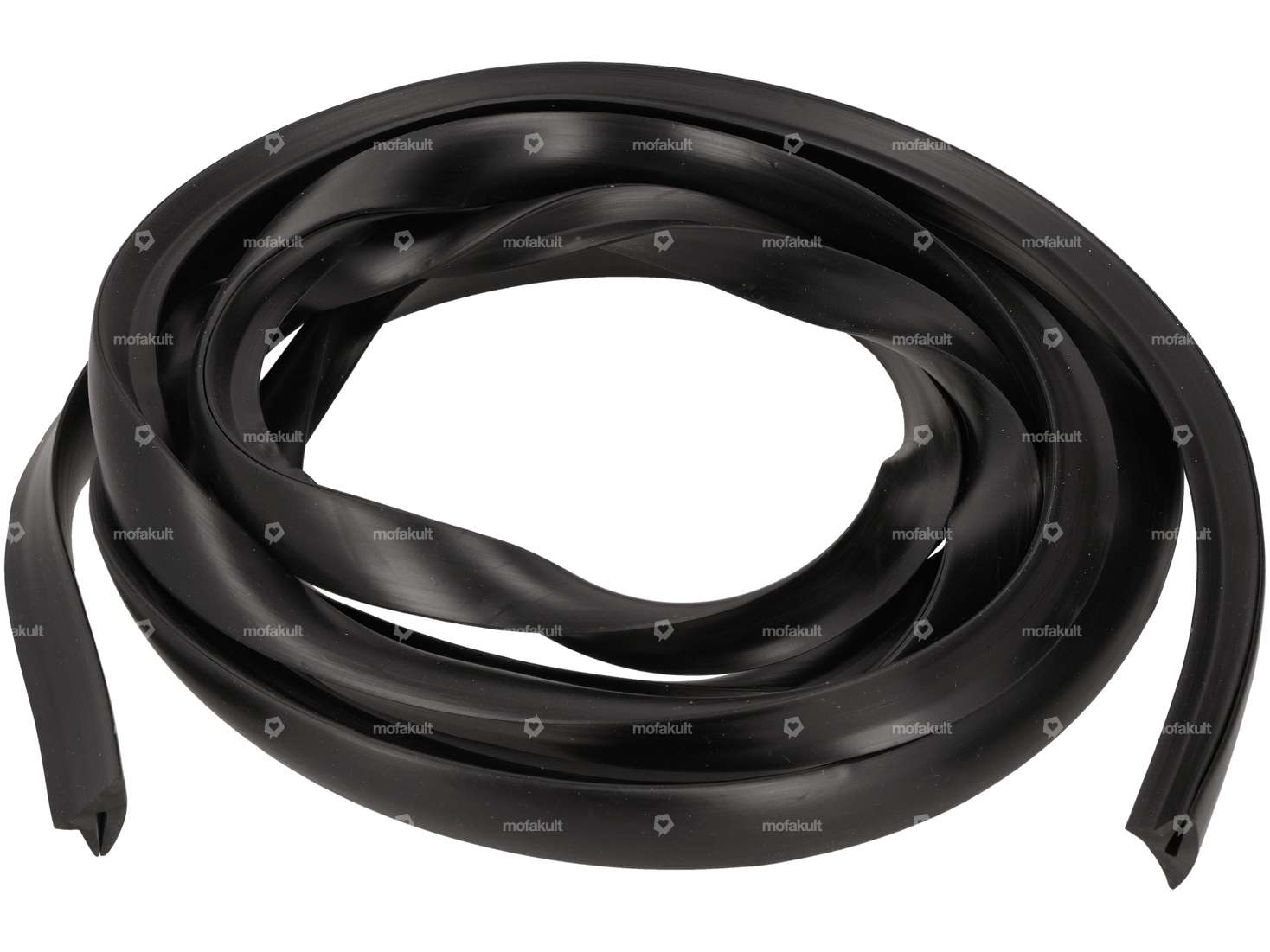 CIF Seitenhaubengummi schwarz rechts & links | Vespa P, PX, T5 Carousel Image 1