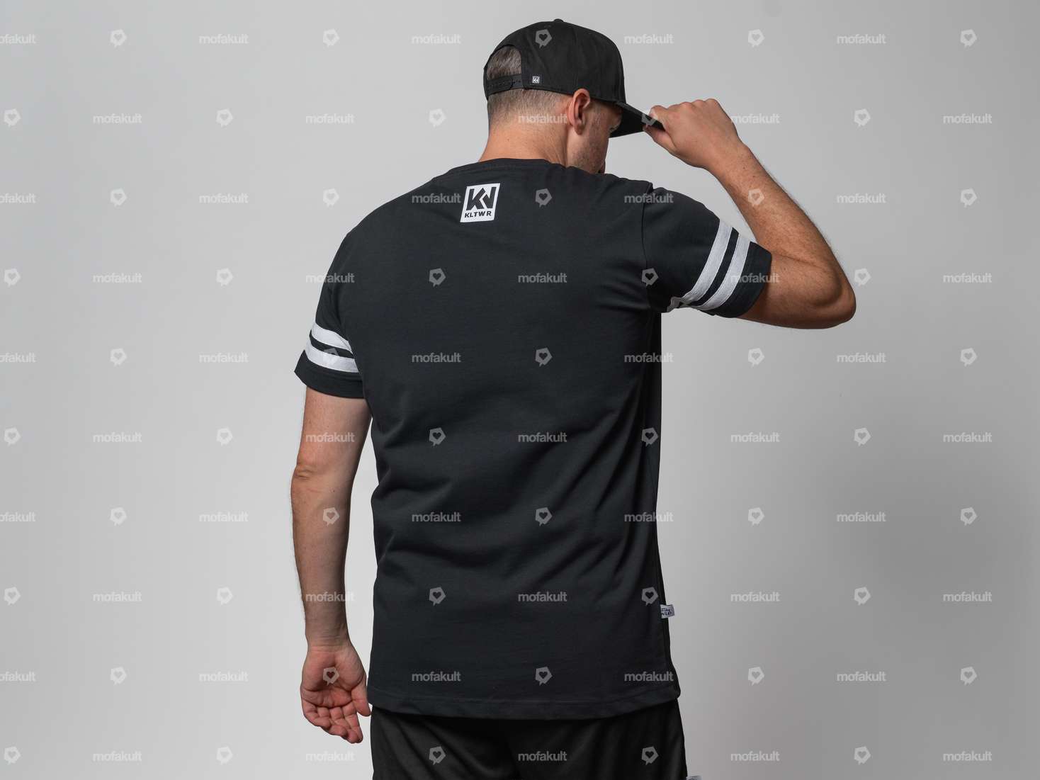 KULTWEAR T-Shirt "Crew" black / white Carousel Image 2