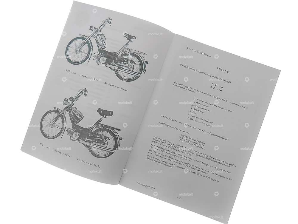Ersatzteilkatalog | Puch X30 NS / NL (CH) | mofakult
