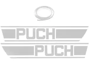 Adhesive kit tank chrome foil plot | Puch X30 Adhesive kit tank chrome foil plot | Puch X30