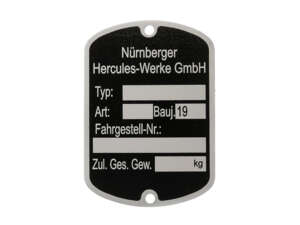 Nameplate small | Hercules Nameplate small | Hercules