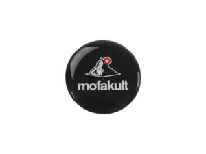 mk-Merch sticker "mofakult" black 3D silicone Ø 34 mm mk-Merch sticker "mofakult" black 3D silicone Ø 34 mm
