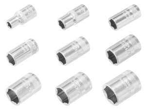 Kraftwerk 1/4" Stecknuss 4.5 - 11 mm Kraftwerk 1/4" Stecknuss 4.5 - 11 mm