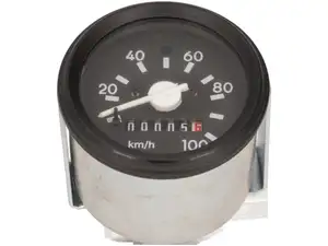 Speedometer 100 km/h Ø 60 mm illuminated black Speedometer 100 km/h Ø 60 mm illuminated black