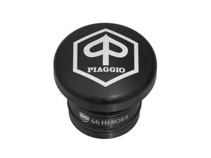 66HEROES Tankdeckel «Piaggio» schwarz rund | Piaggio Ciao, Bravo 66HEROES Tankdeckel «Piaggio» schwarz rund | Piaggio Ciao, Bravo