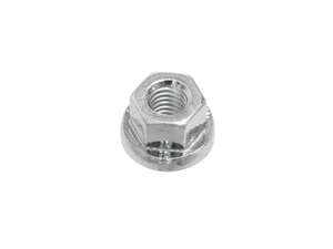 Flanschmutter M6 mittelhoch (1.5D) verzinkt (10 Festigkeit) Flanschmutter M6 mittelhoch (1.5D) verzinkt (10 Festigkeit)