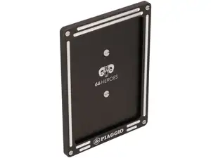 66HEROES Nummernrahmen Custom «Piaggio» schwarz (CH-Version) 66HEROES Nummernrahmen Custom «Piaggio» schwarz (CH-Version)