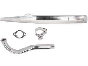 Exhaust cigar 28 / 70 mm chrome | Puch Supermaxi LG1/LG2 Exhaust cigar 28 / 70 mm chrome | Puch Supermaxi LG1/LG2