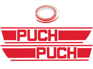 Adhesive kit tank red foil plot | Puch X30 Adhesive kit tank red foil plot | Puch X30