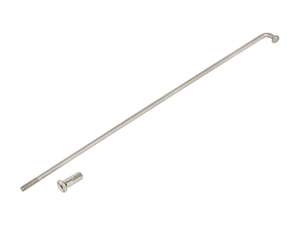 GPO spoke single incl. nipple (2.9 x 178 mm) front wheel Inox | Piaggio Ciao, Bravo, Boxer GPO spoke single incl. nipple (2.9 x 178 mm) front wheel Inox | Piaggio Ciao, Bravo, Boxer