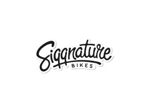 Siggnature sticker "Siggnature Bikes" 70 x 30 mm white Siggnature sticker "Siggnature Bikes" 70 x 30 mm white