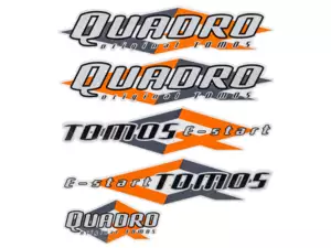 QUADRO E-START" sticker | Tomos QUADRO E-START" sticker | Tomos