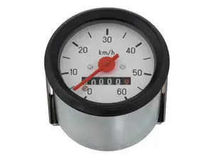 Speedometer 60 km/h Ø 60 mm (white dial) Speedometer 60 km/h Ø 60 mm (white dial)
