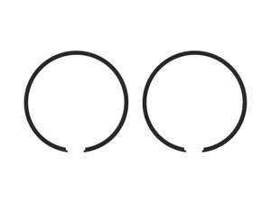Airsal piston rings Ø 44 x 1.5 mm black (pair) | Puch Airsal piston rings Ø 44 x 1.5 mm black (pair) | Puch