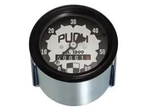 66HEROES speedometer 60 km/h Ø 60 mm | Puch logo 66HEROES speedometer 60 km/h Ø 60 mm | Puch logo