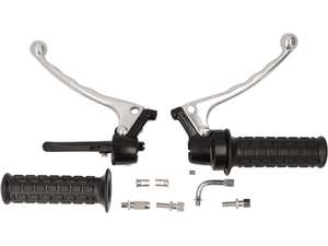 Lusito handle set automatic block pattern black Lusito handle set automatic block pattern black