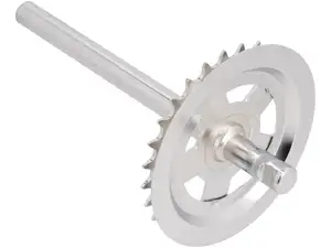 GPO pedal axle 28 T. keyway galvanized | Piaggio Ciao GPO pedal axle 28 T. keyway galvanized | Piaggio Ciao