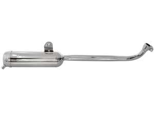 Auspuff 20 mm Chrom | Piaggio Ciao, Bravo Auspuff 20 mm Chrom | Piaggio Ciao, Bravo