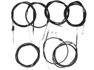 BGM cable set "original" black | Vespa PX Lusso BGM cable set "original" black | Vespa PX Lusso