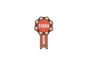 swiing® revival «TIGRA Garantie» 20 x 35 mm Aufkleber | Tigra swiing® revival «TIGRA Garantie» 20 x 35 mm Aufkleber | Tigra