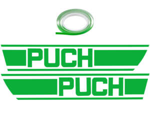 Adhesive kit tank poison green foil plot | Puch X30 Adhesive kit tank poison green foil plot | Puch X30