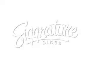 Siggnature sticker "Siggnature Bikes" foil plot 120 x 50 mm white Siggnature sticker "Siggnature Bikes" foil plot 120 x 50 mm white
