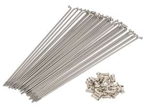 WWS 22" spoke set incl. nipple (2.6 x 245 mm) Inox WWS 22" spoke set incl. nipple (2.6 x 245 mm) Inox
