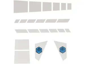 Aufkleber-Set Rahmen weiss | Piaggio SUPERbravo Aufkleber-Set Rahmen weiss | Piaggio SUPERbravo
