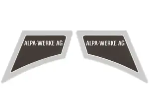 Aufkleber-Set Alpa-Werke AG Chrom | Alpa Black River Aufkleber-Set Alpa-Werke AG Chrom | Alpa Black River