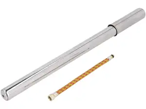 Pumpe klassisch mit Schlauch 33 - 37 cm Chrom Pumpe klassisch mit Schlauch 33 - 37 cm Chrom