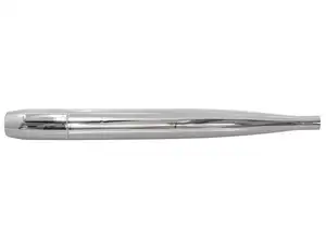 Endtopf Zigarre Ø 28 / 65 mm (Endstück geschlossen) Chrom Endtopf Zigarre Ø 28 / 65 mm (Endstück geschlossen) Chrom