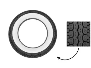 Mitas 3.50 x 10" Reifen B14 Allround Weisswand (Scooter) Mitas 3.50 x 10" Reifen B14 Allround Weisswand (Scooter)