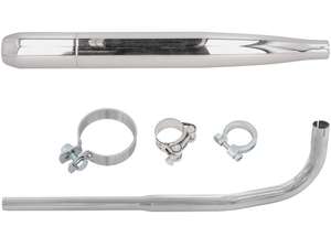 GPO Auspuff-Set Zigarre Ø 28 / 60 mm Chrom | Sachs 503 2AL, 2BL GPO Auspuff-Set Zigarre Ø 28 / 60 mm Chrom | Sachs 503 2AL, 2BL