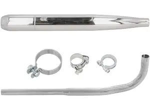 GPO exhaust set cigar Ø 28 / 60 mm chrome | Sachs 503 2AL, 2BL GPO exhaust set cigar Ø 28 / 60 mm chrome | Sachs 503 2AL, 2BL