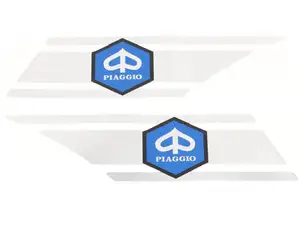 Aufkleber Rahmen Chrom | Piaggio Boxer Aufkleber Rahmen Chrom | Piaggio Boxer