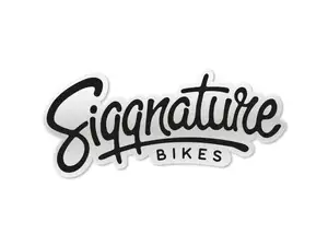 Siggnature sticker "Siggnature Bikes" 120 x 50 mm transparent black Siggnature sticker "Siggnature Bikes" 120 x 50 mm transparent black