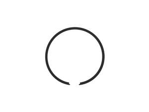 Airsal piston ring 45x1.5 mm black | Puch Airsal piston ring 45x1.5 mm black | Puch