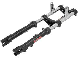 EBR Gabel hydraulisch verstärkt schwarz (mit Laschen für Scheibenbremse) | Piaggio Ciao EBR Gabel hydraulisch verstärkt schwarz (mit Laschen für Scheibenbremse) | Piaggio Ciao