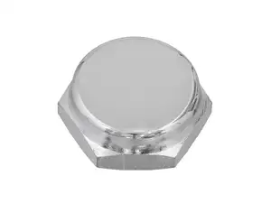 Gabelschaftmutter M26x1 geschlossen niedrig Gabelplatte Chrom Gabelschaftmutter M26x1 geschlossen niedrig Gabelplatte Chrom