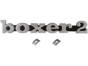 Emblem "Boxer 2" 3D aluminum | Piaggio Boxer Emblem "Boxer 2" 3D aluminum | Piaggio Boxer