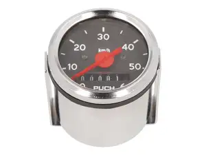 Speedometer "Puch" 60 km/h Ø 48 mm (black dial) Speedometer "Puch" 60 km/h Ø 48 mm (black dial)