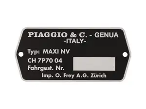 Typenschild CH7P7004 | Puch Maxi NV Typenschild CH7P7004 | Puch Maxi NV