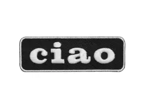 mk-Merch Aufnäher «Piaggio Ciao» 75 x 25 mm mk-Merch Aufnäher «Piaggio Ciao» 75 x 25 mm