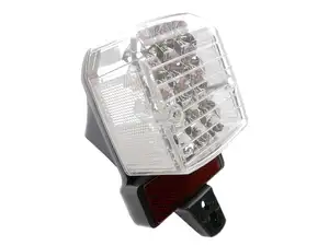 Rear light LED with reflector white | Tomos A3/A35 Rear light LED with reflector white | Tomos A3/A35
