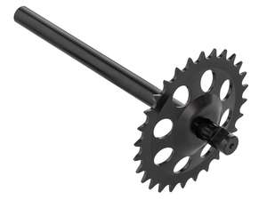 GPO pedal axle with rim black | Puch Supermaxi LG1, LG2 GPO pedal axle with rim black | Puch Supermaxi LG1, LG2