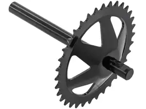 GPO pedal axle with rim 34 teeth black | Puch X30 Velux GPO pedal axle with rim 34 teeth black | Puch X30 Velux