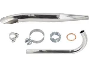 Exhaust set Sidepipe Ø 28 / 60 mm chrome | Sachs 50/2 Exhaust set Sidepipe Ø 28 / 60 mm chrome | Sachs 50/2